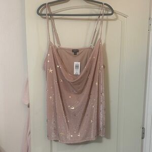 Torrid Gold Star Cowl Cami